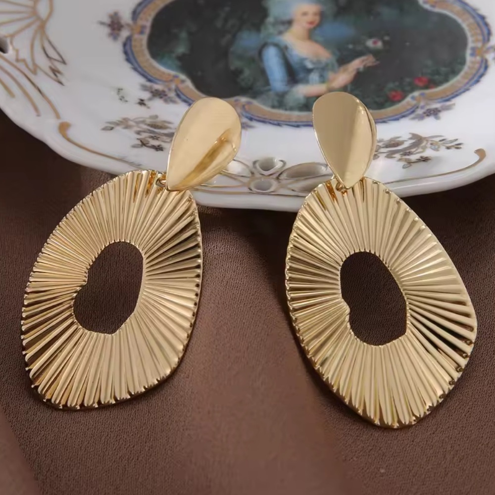 Geometric Gold Earrings